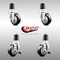 Service Caster 3 Inch 316SS Black Poly Swivel 1-7/8 Inch Expanding Stem Caster Brake SCC, 2PK SS316EX20S314-PPUB-BLK-2-TLB-2-178 - alternate 3